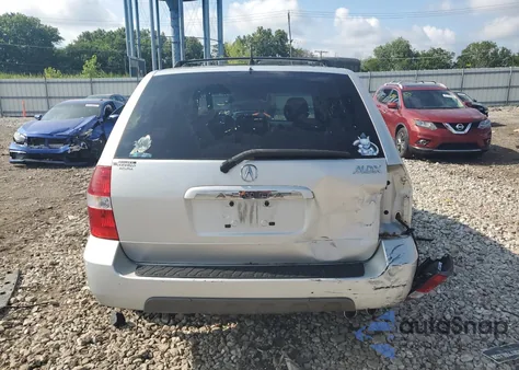 2002 Acura Mdx Touring из США, поврежденный, VIN 2HNYD18662H508066